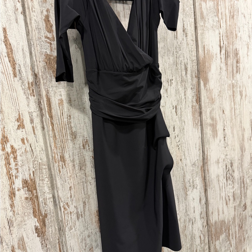 Chiara Boni Charcoal Asymmetrical Dress
